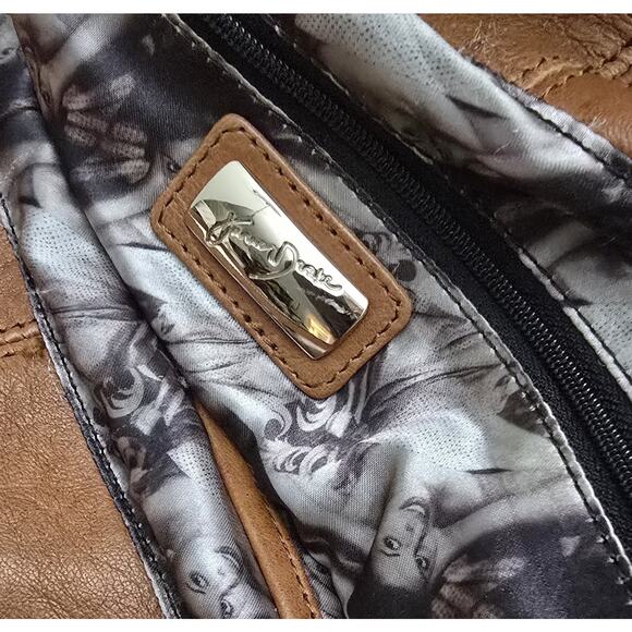 Junior Drake Gretchen Lamb Leather Tote, Satchel, Purse. Shoulder Bag - Picture 14 of 16